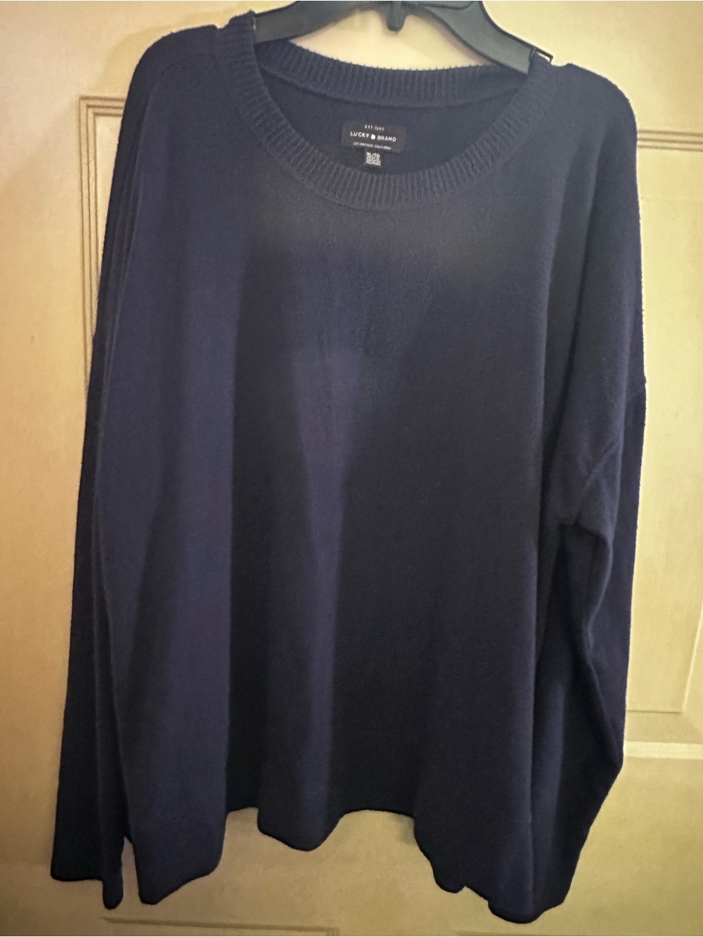 Lucky Brand Navy Blue Crewneck Sweater